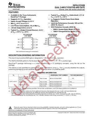 SN74LVC2G08DCUR datasheet  